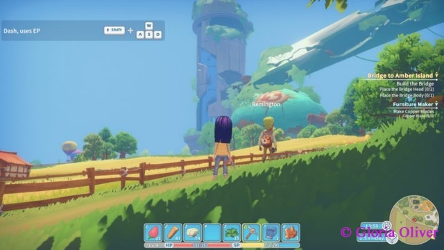 My Time at Portia - ruins can be seen in the distance
